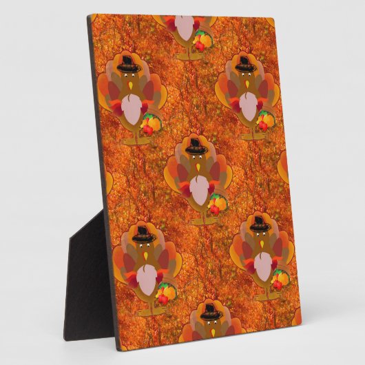 感謝の七面鳥 フォトプラーク (側面)