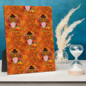 感謝の七面鳥 フォトプラーク (側面)