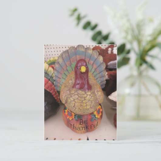 感謝の七面鳥 ポストカード (スタンド正面)
