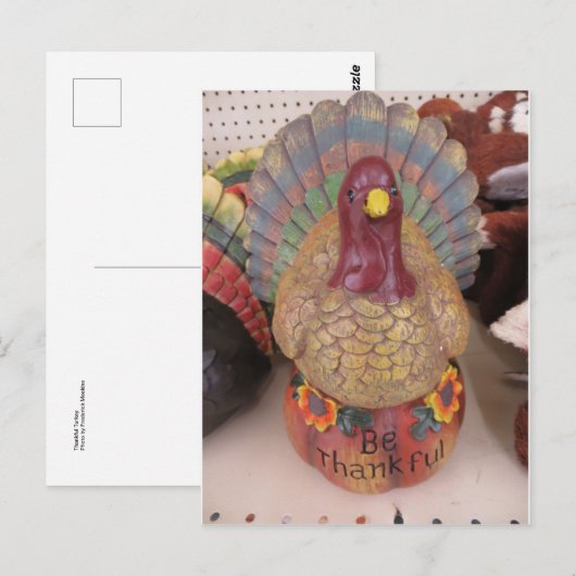 感謝の七面鳥 ポストカード (正面/裏面)