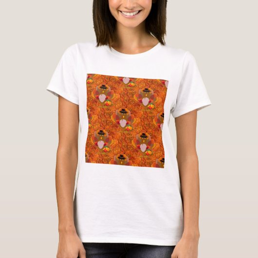 感謝の七面鳥 Tシャツ (正面)
