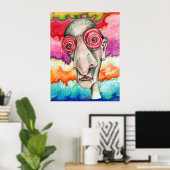 感謝の不眠症 ポスター (ホームオフィス)