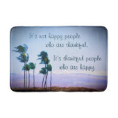 感謝の人引用文ハワイパームツリーズ写真はっきりした バスマット (正面)