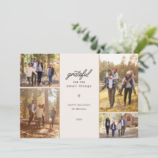 感謝の休日4写真フォトカード シーズンカード (スタンド正面)