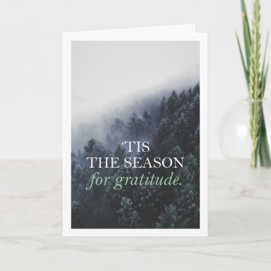 感謝の会社のホリデーカード 招待状 (正面)