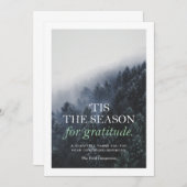 感謝の会社のホリデーカード 招待状 (正面/裏面)