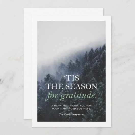 感謝の会社のホリデーカード 招待状