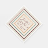 感謝の偉大な感謝祭賛美の秋 スタンダードランチョンナプキン (角)