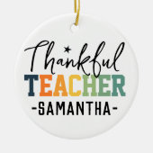 感謝の先生オーナメント、感謝の贈り物 セラミックオーナメント (正面)