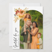 感謝の写真の感謝のグリーティングカード サンキューカード (正面)