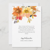 感謝の写真の感謝のグリーティングカード サンキューカード (裏面)