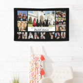 感謝の写真コラージュ 送別 引退パーティー 横断幕 (インサイチュ)