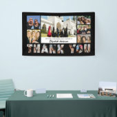 感謝の写真コラージュ 送別 引退パーティー 横断幕 (トレードショー)