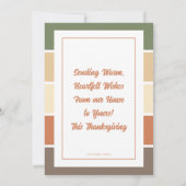 感謝の写真感謝祭カードまたは招待状 招待状 (裏面)