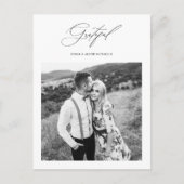 感謝の写真結婚ありがとう ポストカード (正面)