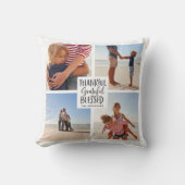 感謝の写真賛美感謝の感謝祭 クッション (正面)