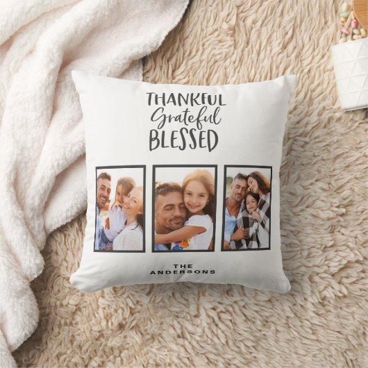 感謝の写真賛美感謝の感謝祭 クッション (ブランケット)