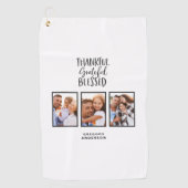 感謝の写真賛美感謝の感謝祭 ゴルフタオル (正面)