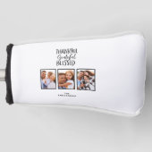 感謝の写真賛美感謝の感謝祭 ゴルフヘッドカバー (正面)