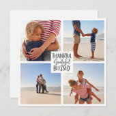 感謝の写真賛美感謝の感謝祭 セーブザデート (正面/裏面)