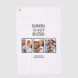 感謝の写真賛美感謝感謝祭 ゴルフタオル