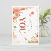 感謝の別売り感謝謝贈りカードのギフトセット 招待状 (スタンド正面)