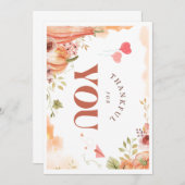 感謝の別売り感謝謝贈りカードのギフトセット 招待状 (正面/裏面)