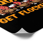 感謝の友情を与えるチームのトルコの友人たち私 ポスター (角)