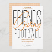 感謝の友情サッカー感謝の気持ちパーティー 招待状 (正面/裏面)