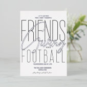 感謝の友情サッカー感謝の気持ちパーティー 箔招待状 (立ち正面)