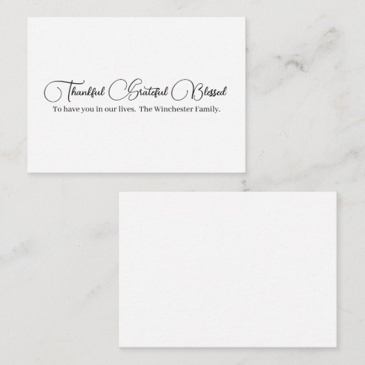 感謝の台本賛美感謝祭 エンクロージャーカード (正面/裏面)