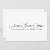 感謝の台本賛美感謝祭 シーズンカード (正面/裏面)