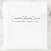 感謝の台本賛美感謝祭 長方形シール (バッグ)