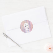 感謝の名前16thブライダルバラQrCode自筆証書 ラウンドシール (封筒)