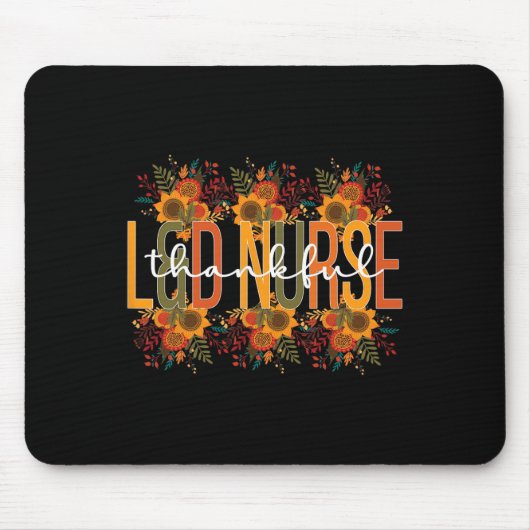 感謝の土地Dナース感謝の仕事と喜び マウスパッド (正面)