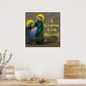 感謝の地が喜ぶ ポスター (キッチン)