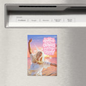 感謝の変化すべてを変更サンセットビーチポスター マグネット (インサイチュ (食洗機))