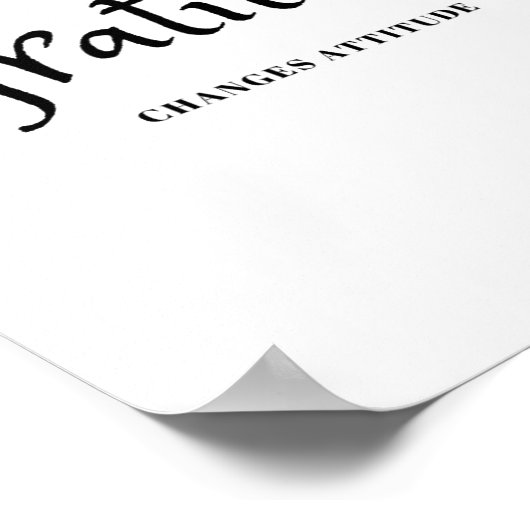 感謝の変化の態度Thanksgiving秋シーソ ポスター (角)