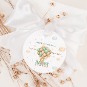 感謝の多くのクマの風船ベビーシャワー フェイバータグ