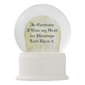 感謝の天使 スノーグローブ (裏面)