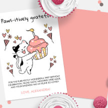 感謝の子猫の1歳の誕生日
