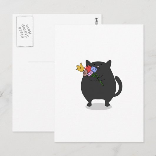 感謝の子猫 ポストカード (正面/裏面)