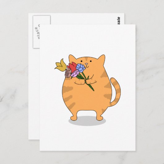 感謝の子猫 ポストカード (正面/裏面)