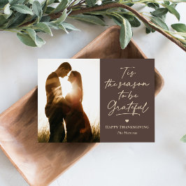 感謝の季節の感謝祭のフォトカード シーズンカード
