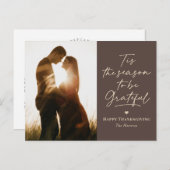 感謝の季節の感謝祭フォトカードポストカード シーズンポストカード (正面/裏面)