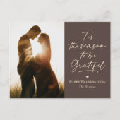 感謝の季節の感謝祭フォトカードポストカード シーズンポストカード (正面)