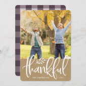 感謝の季節 |感謝祭のフォトカード シーズンカード (正面/裏面)