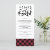 感謝の季節 | Plaid 素朴 Thanksgivingディナー メニュー (スタンド正面)