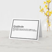 感謝の定義ノートカード カード (黄色い花)