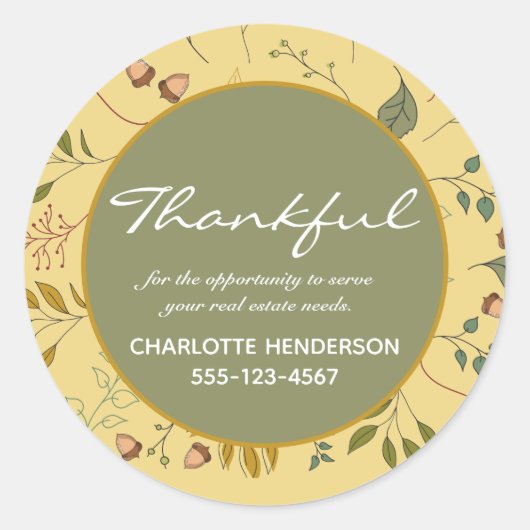 感謝の実在財産クライアントの評価 ラウンドシール (正面)